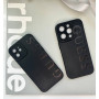 Силіконовий чорний чохол GUESS для iPhone 12 – оригінальний стиль і надійний захист